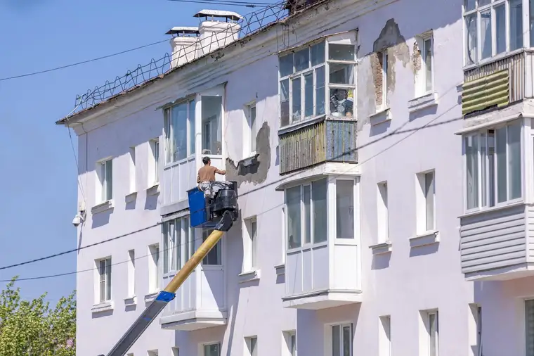 Façadier à Grenoble : ravalement de façade, photographie d’illustration
